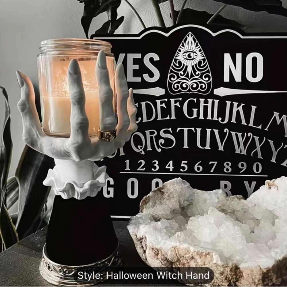 New Halloween Witch Hand Hone Decor Candle Holder